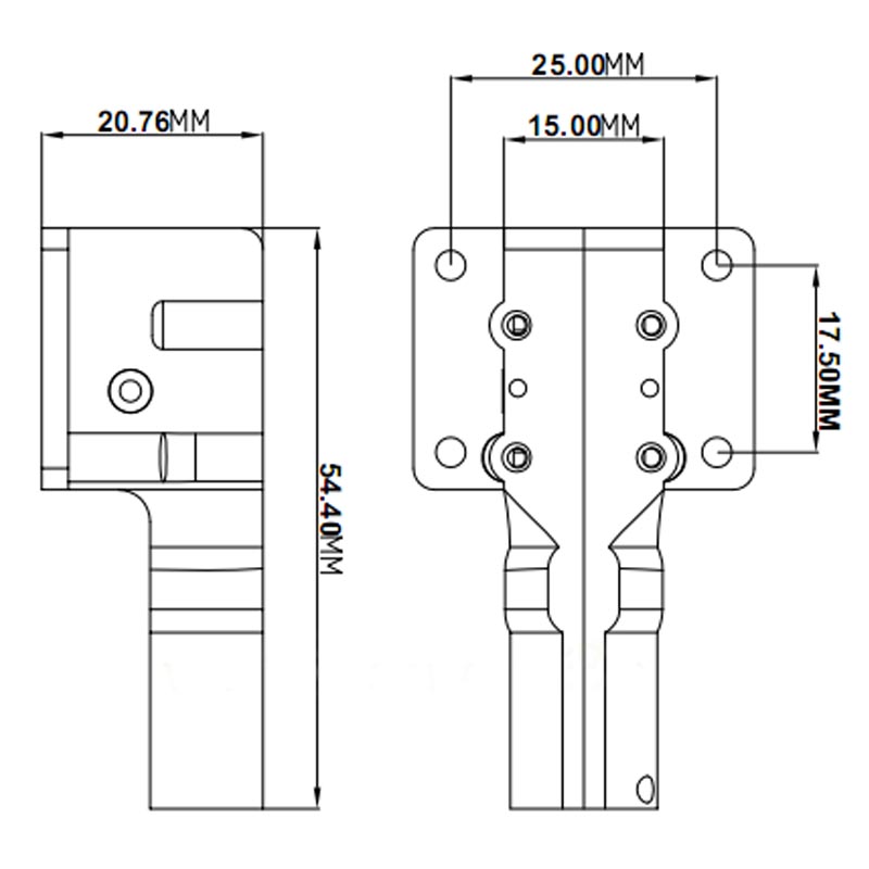 Drone Landing Gear - 2 ชิ้น 25 กรัม มินิเมทัลเวิร์มเซอร์โว ขาตั้งจอดแบบยืดหดได้