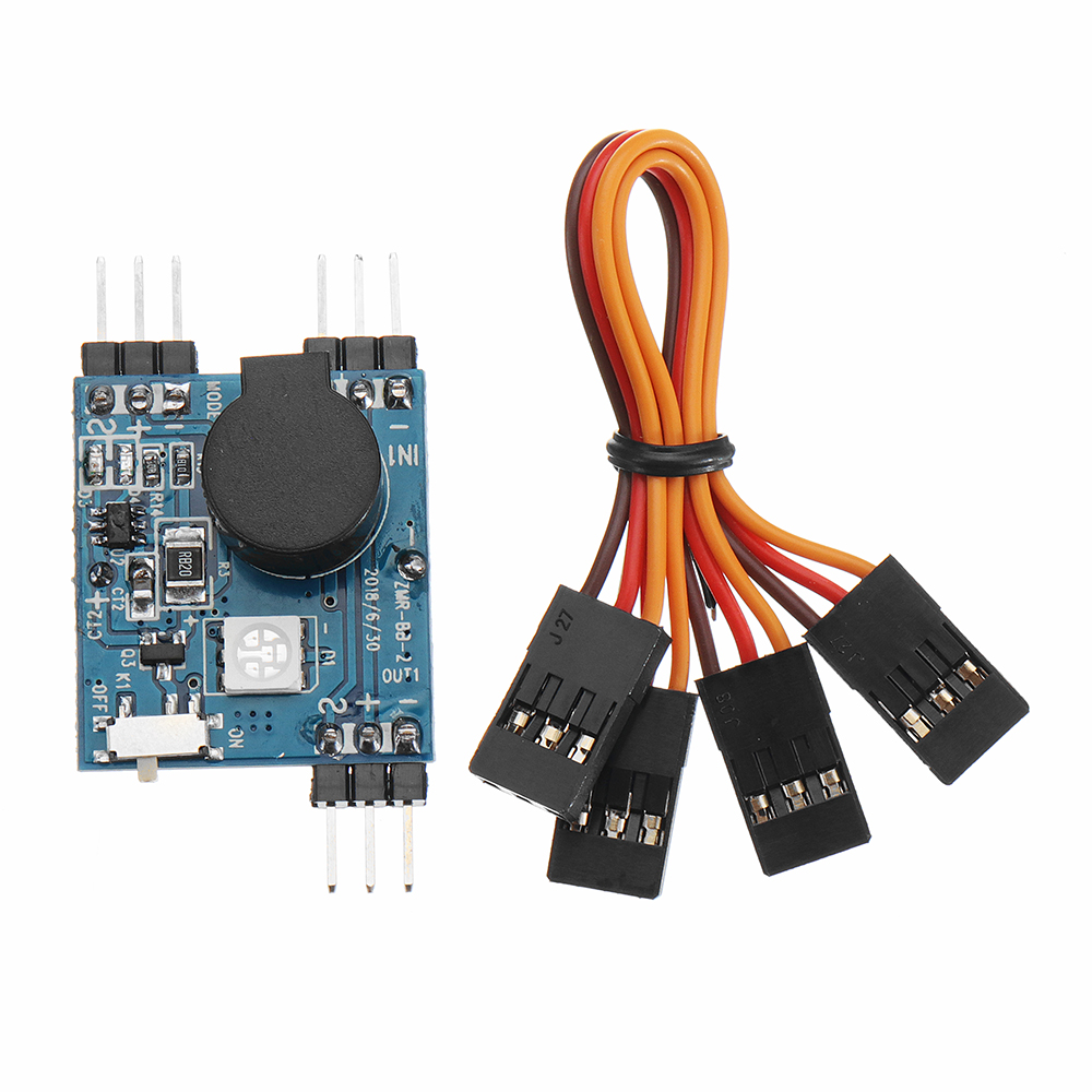 Drone Buzzer - กริ่งติดตามสัญญาณเตือนไร้สาย5-8V พร้อมไฟ LED สำหรับเฮลิคอปเตอร์ควบคุมรีโมตสำหรับแข่ง FPV โดรนสี่ใบพัด