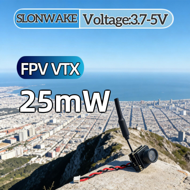 Drone Receiver - SLONWAKE FPV 25mW เครื่องส่งสัญญาณ VTX แบบจำลองกำลังไฟ