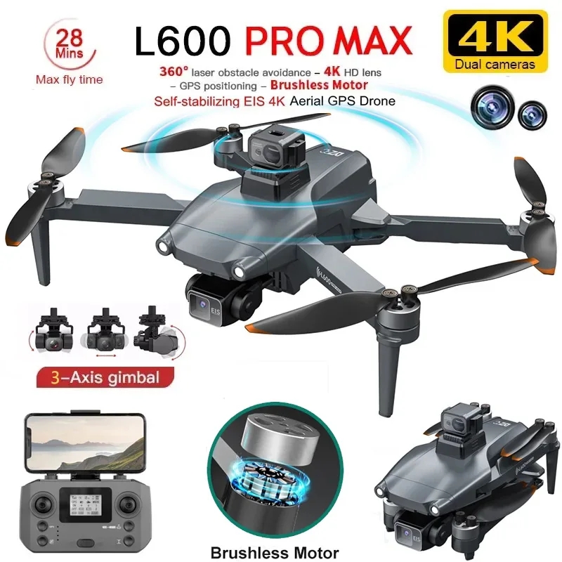 L600 PRO MAX GPS Drone Profess - Drone Gimbal บทวิจารณ์และราคา