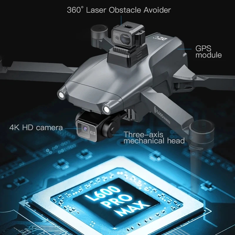 L600 PRO MAX GPS Drone Profess - Drone Gimbal บทวิจารณ์และราคา